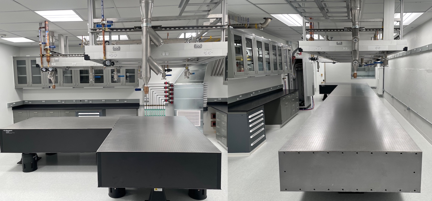 New lab spaces in the Varian basement