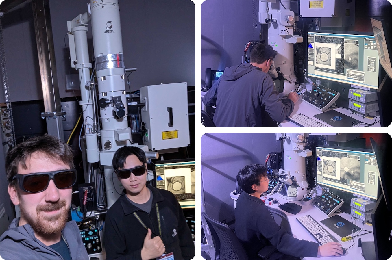 Ultrafast electron microscopy beamtime at Argonne
